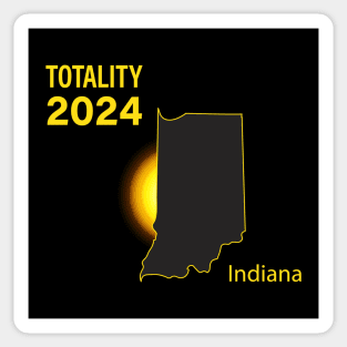 Total Solar Eclipse Indiana State 2024 Sticker